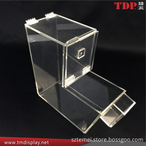 factory wholesale large size clear bulk acrylic candy dispenser with scoop and magnetic lid